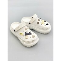 Tặng 10 Sticker Ngẫu Nhiên Giày Dép Sục Nam Nữ Trẻ Em Sục Đế Cao Nesty NE09