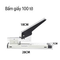 [TẶNG 100 ĐẠN GHIM] Bấm Ghim Giấy Loại To 100-240 Tờ - Dập Ghim Giấy Chuyên Dùng Văn Phòng, Quán Photo Bấm Giấy
