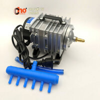 (Tặng 10m dây oxy + 6 cục sủi) Máy bơm oxy - máy sủi oxy cá cảnh hiệu ACO-002 - 25w - 6 vòi