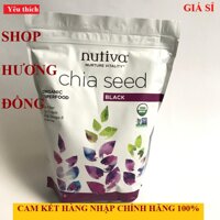 [Tặng 120gr Yến Mạch Úc] Hạt Chia Mỹ Nutifood Nutiva organic chia 907g