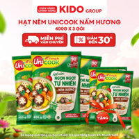 [TẶNG 2 GÓI CÙNG LOẠI] Combo 3 gói Hạt nêm TA Unicook Nấm Hương 400g