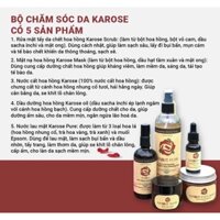 [TẶNG 2 gói giấy Fudo bỏ túi ] BỘ CHĂM SÓC DA KAROSE 5 sản phẩm ( dưỡng da khoẻ ,sáng mịn )