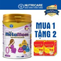 [Tặng 2 lọ yến] Sữa bột Nutricare MetaMom cho phụ nữ mang thai cho con bú 900g