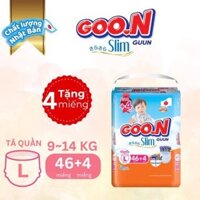 [Tặng 2 miếng] Tã Quần Goon Slim mới L46/XL44/XXL42/XXXL28+4 miếng