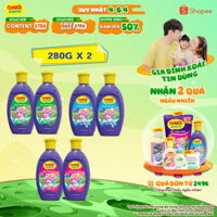 [TẶNG 2 QUÀ] Combo 2 Chai Sữa Tắm Gội cho bé Carrie Junior hương trái cây thiên nhiên ( 280g x 2 )