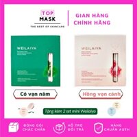 [Tặng 2 set mini] Mặt nạ trắng da cánh hoa hồng Weilaiya