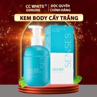 (Tặng 2 Tắm Trắng) Kem Body Senses White, Kem Dưỡng Da Hỗ Trợ Trắng Sáng Mờ Thâm Sạm