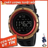 [TẶNG 20K XU]  Đồng hồ điện tử nam Skmei 1250 dây cao su mặt tròn kết nối bluetooth