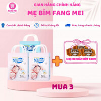 [Tặng 3 Bịch khăn ướt] Combo 3 Tã (bỉm) Quần/Dán MINKY Kháng Khuẩn, Chống Hăm.