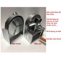 (tặng 3 lưỡi dao)máy cắt thái hành tỏi quay tay siêu nhanh, siêu tiện,máy cắt lát mỏng gừng sả các loại củ quả cẩm tay