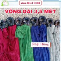 [Tặng 3m Dây ] Võng Lưới Bó Đầu 2 Lớp Cột Treo Cây cao cấp - Dài 3,5mét rộng 1,5mét - chất vải 2 lớp dày mềm