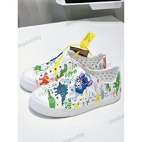 [Tặng 4 sticker] Giày nhựa Native/Luchi trẻ em in họa tiết, hàng đẹp, nhẹ, bền, đế bám chống trơn