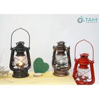 [tặng 4pin]Đèn bão giả cổ ngọn lửa dùng pin TAN