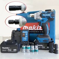 [TẶNG 5 KHẨU + Đầu VÍT] Máy siết bulong MAKITA 199 không chổi than, lõi đồng 100% máy đa năng khoan bắn vít bắn ốc xe