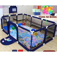 [Tặng 50 bóng] Quây bóng, quây cũi nhà bóng cho bé có ném bóng rổ SIZE LỚN