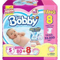 [TẶNG 6 MIẾNG CÙNG LOẠI] BỈM-TÃ DÁN BOBBY SIÊU THẤM S80 (4-8kg)