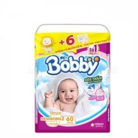 [Tặng 6 miếng] Tả lót Bobby Newborn 2-60 miếng