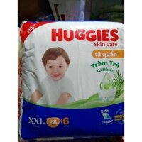 (Tặng 6 miếng) Tã quần Huggies XXL 28 miếng SKINCARE trên 15-25kg