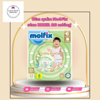 (Tặng 6 miếng)Tã Molfix quần XXXL22+6 miếng thiên nhiên an toàn bông tự nhiên  (20kg - 35kg)