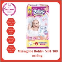 [Tặng 9 miếng size XS] Miếng lót sơ sinh Bobby Newborn 1-108 miếng