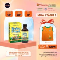 [Tặng áo thun]_Vitamin Tổng Hợp Cho Bé Nature's Plus Baby Plex Giúp Bé Ăn Ngon & Phát Triển Toàn Diện (Chai 60ml)