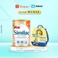 [Tặng Balo đồ chơi khoa học] Sữa bột Similac 4 900g
