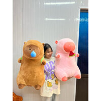 Tặng balo rùa Capy size 75cm , capy gối ôm đáng yêu