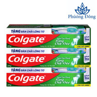 (tặng bàn chải) Lốc 6 Kem đánh răng Colgate ngừa sâu răng răng chắc khỏe 225g/tuýp