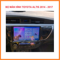 TẶNG BẢN ĐỒ VIETMAP S2. Bộ màn android wifi lắp xe TOYOTA  ALTIS 2914-2017. Đầu dvd oto xem youtube, camera oto, FM, VOV