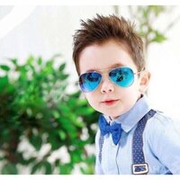 Tặng bao da và khăn lau - Mắt Kính Em Bé Trẻ Em Pilot, Thời trang cho Bé Trai Bé Gái
