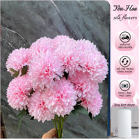 (Tặng Bình) Combo 10 Cành Hoa Bồ Công Anh 3 Bông, Nhân Tạo, Hoa Lụa, Trang Trí Không Gian