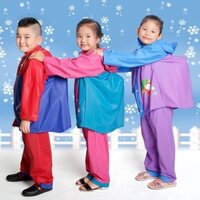 [🌷Tặng bình nước] Bộ áo mưa trẻ em có lưng che cặp sách, Sản phẩm cao cấp chính hãng Sơn Thủy, Áo mưa bộ trẻ em  PVC