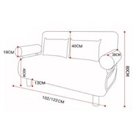 [Tặng bộ 2 gối ôm] Sofa giường nằm gấp gọn thông minh, Ghế Sofa lười 2 màu nâu xanh dùng cho văn phòng, phòng khách