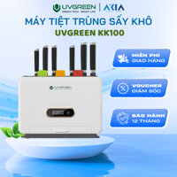 [TẶNG BỘ 3 THỚT] Máy tiệt trùng sấy khô dao thớt Uvgreen KK100 - Kháng khuẩn UVC LED