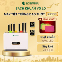 [Tặng Bộ 3 Thớt] Máy tiệt trùng sấy khô dao thớt UVGREEN KK100 - Sấy Khô 70’C, Công Nghệ UVC LED, Bảo Hành 12T