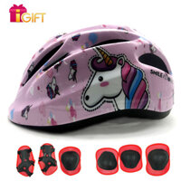 Tặng Bộ Đồ Bảo Hộ 6 Món Cho Bé Mũ Bảo Hiểm Xe Đạp Trẻ Em, Nón Bảo Hiểm Chơi Thể Thao, Trượt Patin Cao Cấp Protec Smile W024 - Hàng Chính Hãng - size M - PONY Hồng