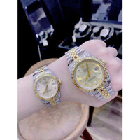 [TẶNG BỘ HỘP] ĐỒNG HỒ CẶP ROLEX oyster perpetual Date Just GOLD - SIZE 31/41mm- automatic nhật- Bảo Hành 24 Tháng