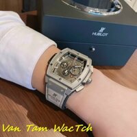 [Tặng Bộ Hộp]Đồng hồ nam Hublot Senna Champion 88 45mm máy Swissquartz, chạy full kim