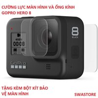 [Tặng bộ kit vệ sinh màn hình] Combo cường lực màn hình và ống kính GOPRO Hero 6 Hero 7 Hero 8 - bộ 2 miếng - SWASTORE