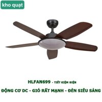 (Tặng Bộ Móc Treo) Quạt trần đèn led động cơ Inverter lõi đồng 6 tốc độ gió,bảo hành 5 năm có đảo chiều hút ẩm
