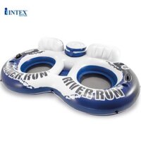 [Tặng bơm điện + bộ BH]Phao bơi đôi có tựa lưng Intex 58837