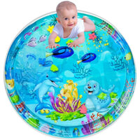 [Tặng bơm] Thảm nước, nệm nước bơm hơi cho bé nằm mát lưng, tăng khả năng vận động