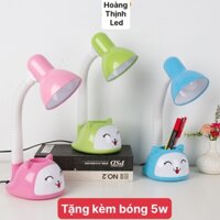 [TẶNG BÓNG 5W] đèn học để bàn chống cận đui E27 dễ dàng thay bóng, THÂN ĐÈN XOAY 360 ĐỘ