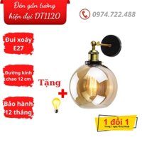 (Tăng bóng) Đèn gắn tường hiện đại LEDMDSTORE DT1120  chao thủy tinh, bóng đui xoáy E27 lắp đặt hành lang, cầu thang