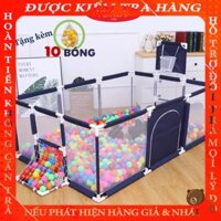 [Tặng bóng] Quây bóng, quây cũi nhà bóng cho bé có ném bóng rổ - Kích thước 1m2x 2m3  bichchuyen