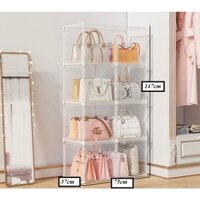 🍀[TẶNG BÚA GỖ]🍀 Tủ trong suốt đựng túi xách, balo, giỏ xách, quần áo, đồ dùng cá nhân cao cấp, xịn, xinh
