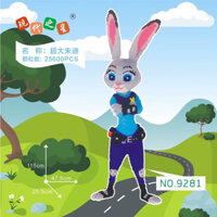 Tặng búa keo b7000 đèn led 2M Cáo xếp hình lego. Cáo nick và thỏ zotopia judy 74cm Đồ chơi Cáo  lắp ráp cỡ lớn