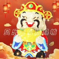 [TẶNG BÚA +KEO+ LED 2M] Đồ chơi lắp ráp mô hình doraemon thần tài múa lân đầu lân to khổng lồ 35cm, 40cm, 55cm QC Store
