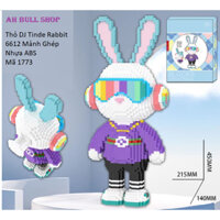 [Tặng Búa] Mô hình lắp ráp LeGo thỏ DJ 45cm XinZ, Đồ chơi Xếp Hình cho bé