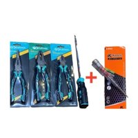 (TẶNG BÚT THỬ ĐIỆN )Bộ kìm tua vít sửa chữa 5 món